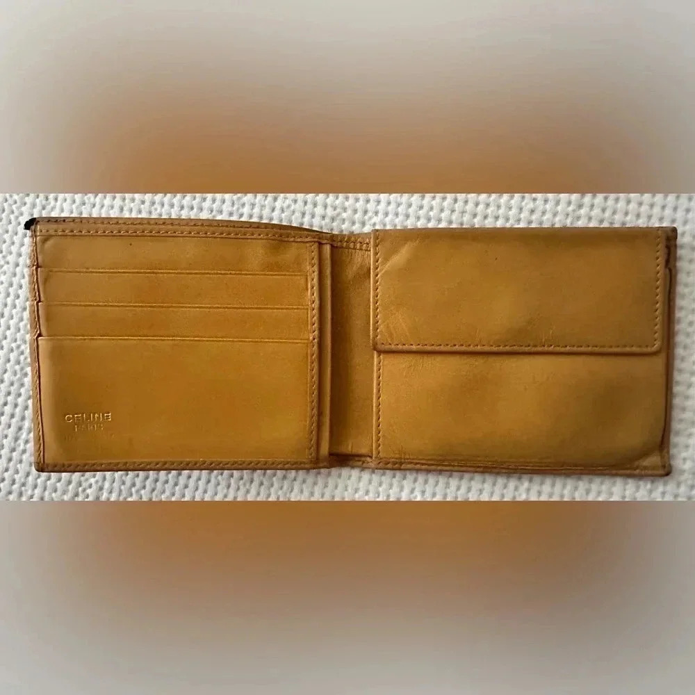 Celine Macadam Bi-Fold Wallet With Snappy Change … - image 2